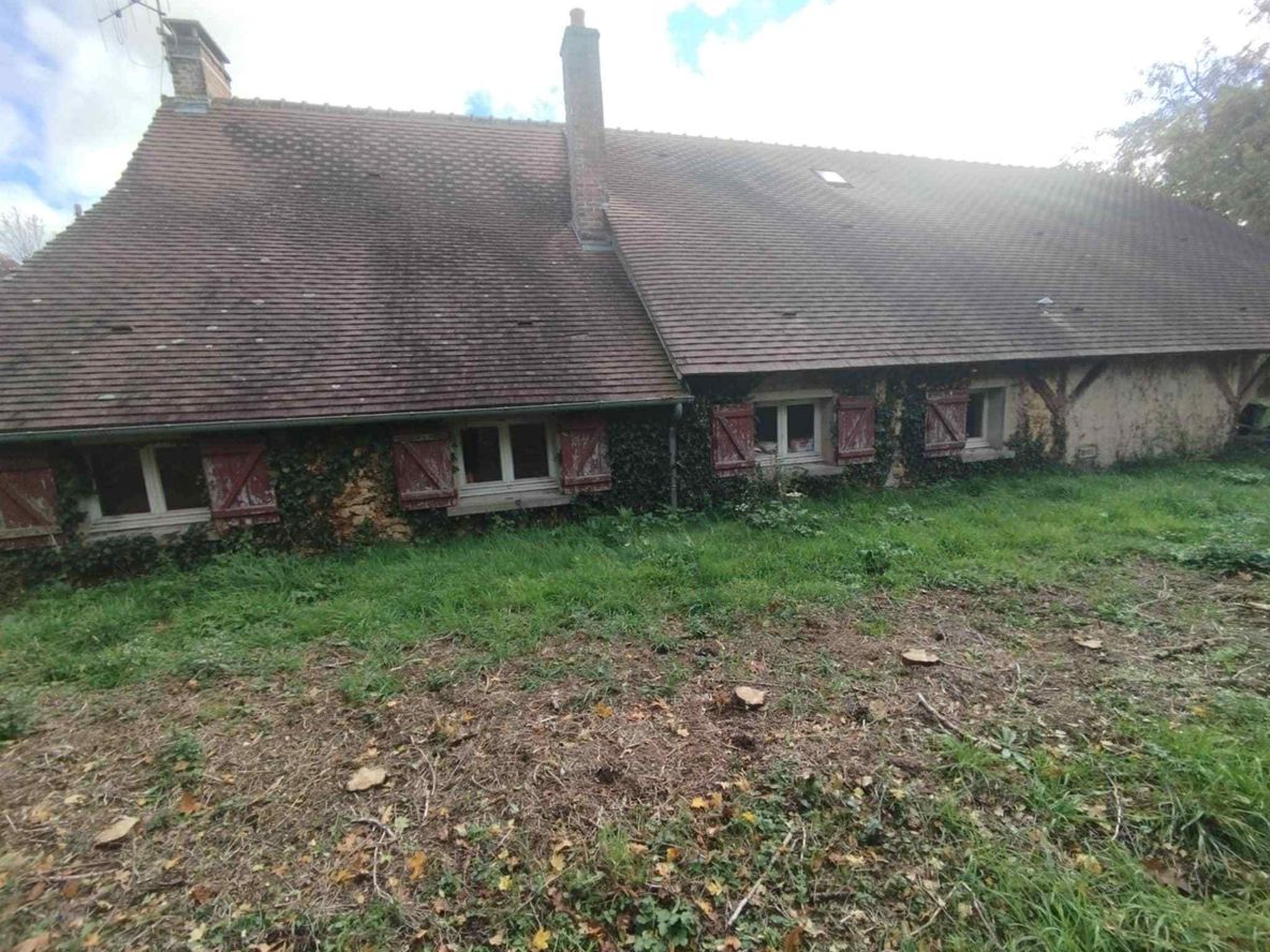 Façade arrière de la longère avant travaux